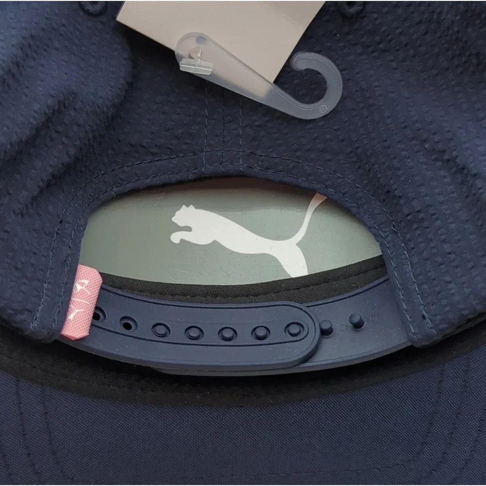 Puma x Arnold Palmer Seersucker Golf Hat Navy Snapback